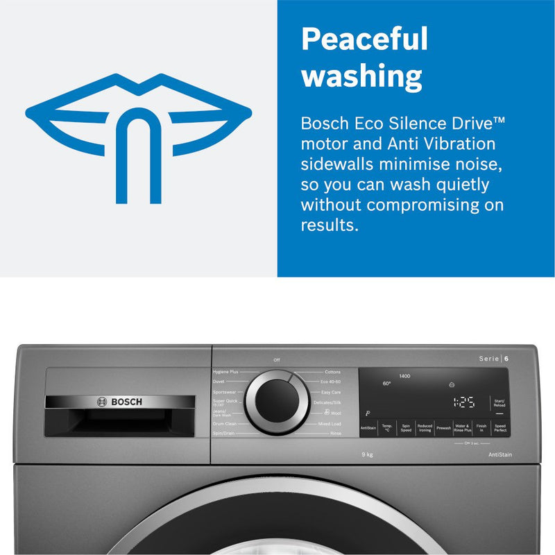 Bosch WGB256A1GB Series 8 i-DOS WiFi enabled 10 kg 1400 Spin Washing Machine White