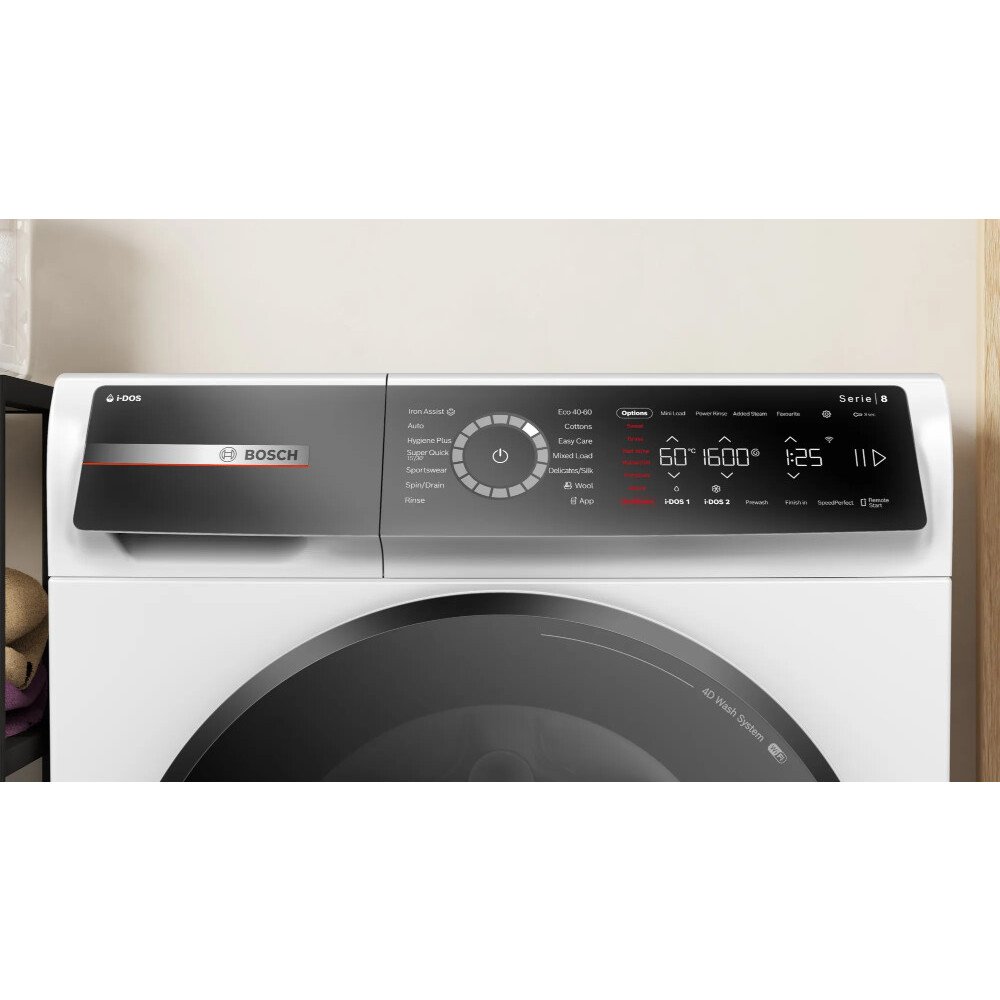 Bosch WGB256A1GB Series 8 i-DOS WiFi enabled 10 kg 1400 Spin Washing Machine White