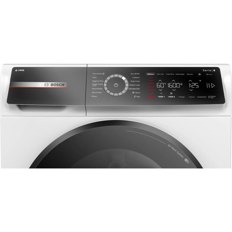 Bosch WGB256A1GB Series 8 i-DOS WiFi enabled 10 kg 1400 Spin Washing Machine White