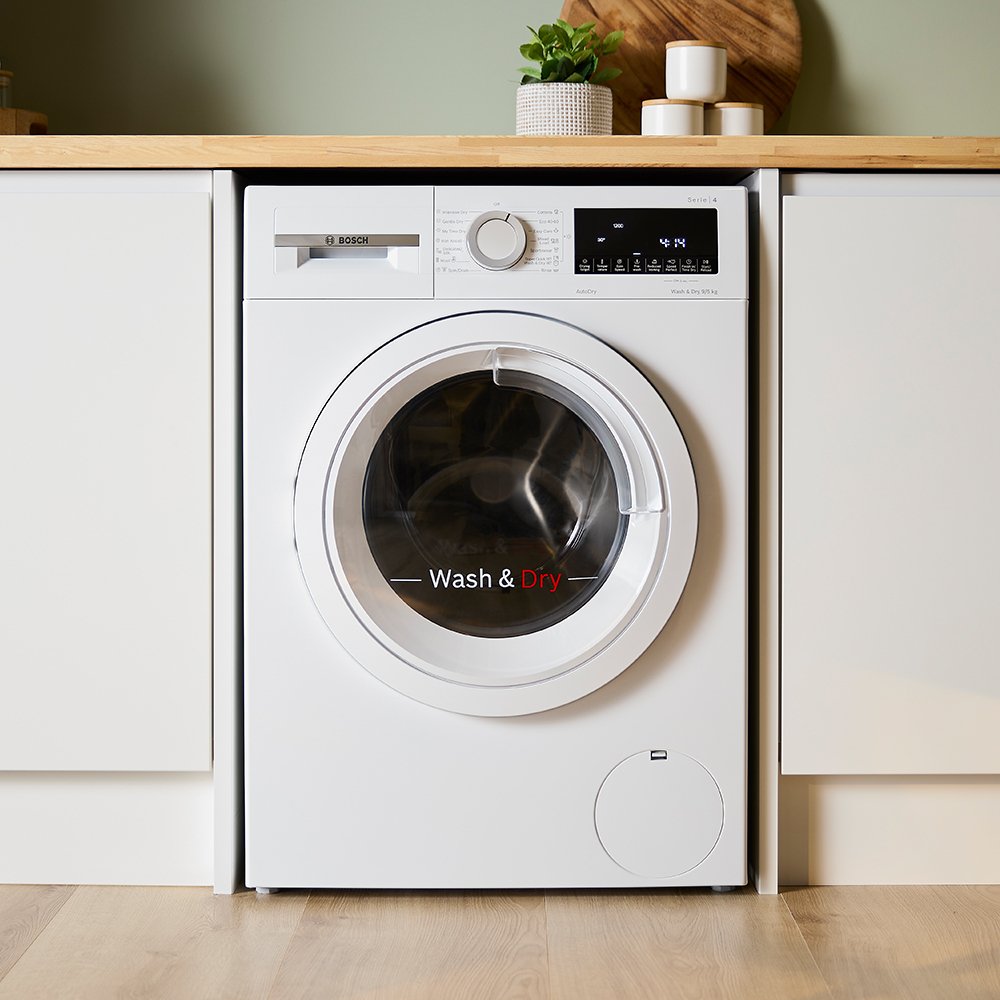 Bosch WNA144V9GB Series 4 Freestanding Washer Dryer 9+5kg 1400 Spin White