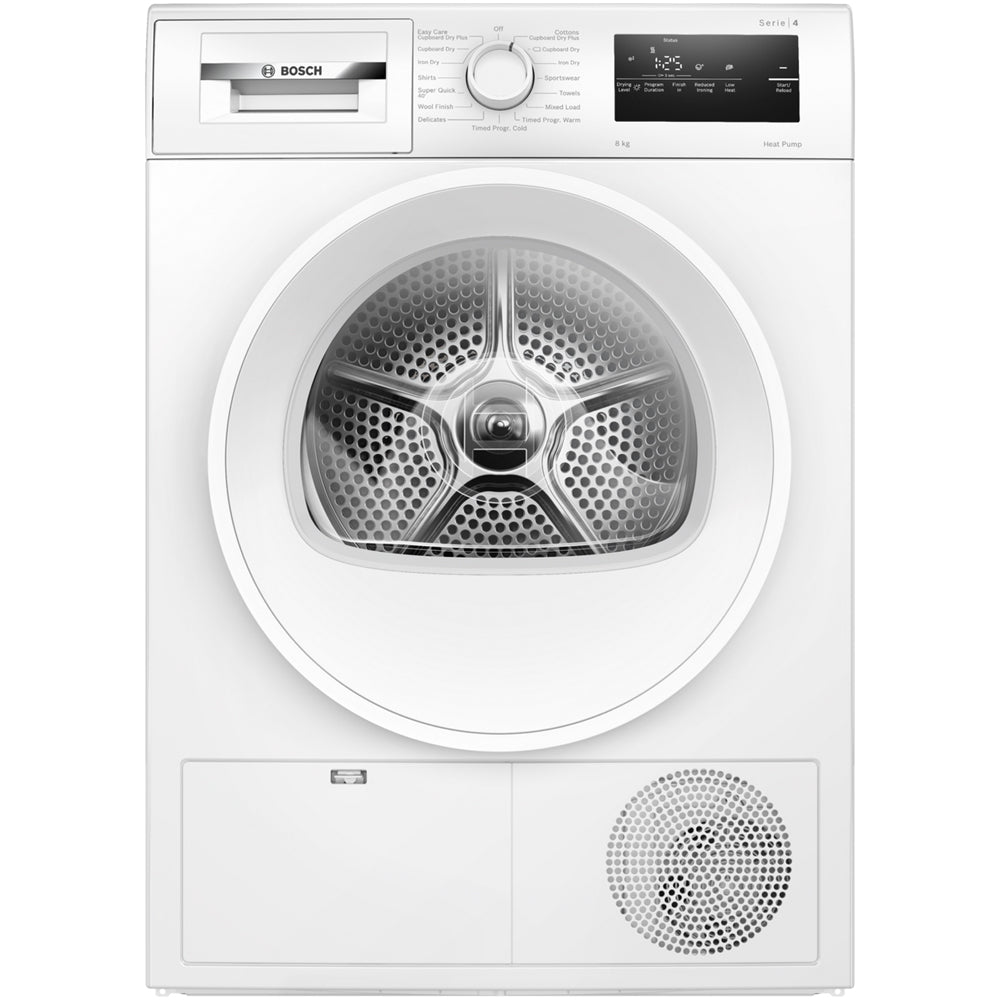 Bosch WTH85225GB Series 4 8kg Heat Pump Tumble Dryer White