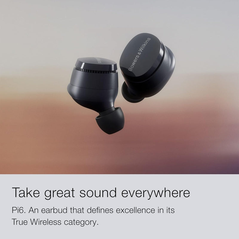 Bowers and Wilkins Pi6 In-ear True Wireless Noise Cancelling Earbuds Storm Grey