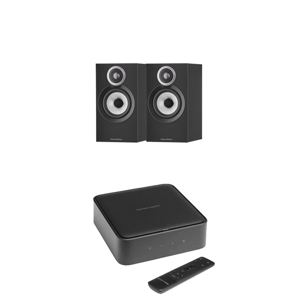 Harman Kardon Citation Amp with Bowers & Wilkins 607 S3 Bookshelf Speakers Package Black