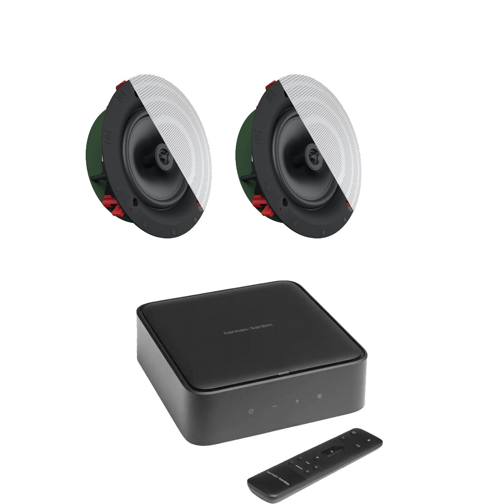 Harman Kardon Citation Amp with Klipsch CS-18C Custom Series In Ceiling Speakers Pair Package