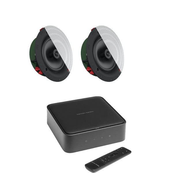 Harman Kardon Citation Amp with Klipsch CS-18C Custom Series In Ceiling Speakers Pair Package