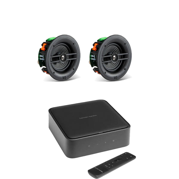 Harman Kardon Citation Amp with JBL Stage 260C In-Ceiling Speakers Pair Package