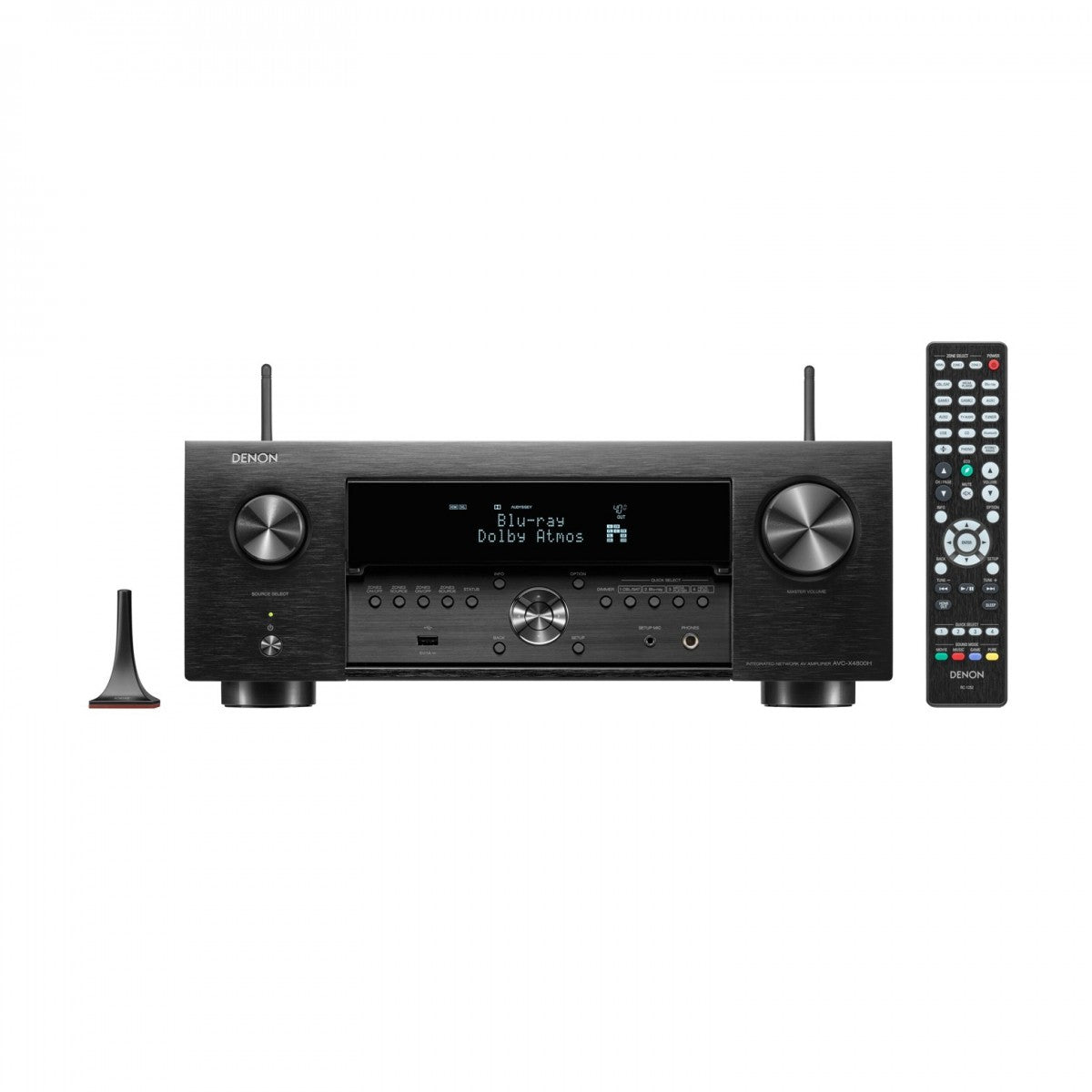 Denon AVC-X4800H 9.4 Ch 200W 8K Dolby Atmos and DTS:X AV Amplifier with HEOS Built-in Black CLEARANCE