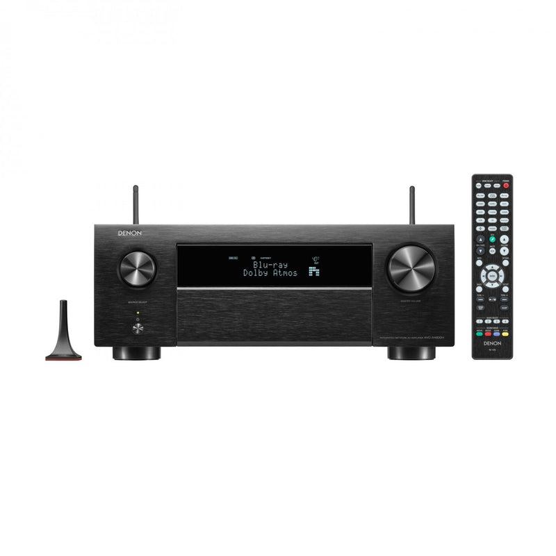 Denon AVC-X4800H 9.4 Ch. 200W 8K Dolby Atmos and DTS:X AV Amplifier with HEOS Built-in Black CLEARANCE