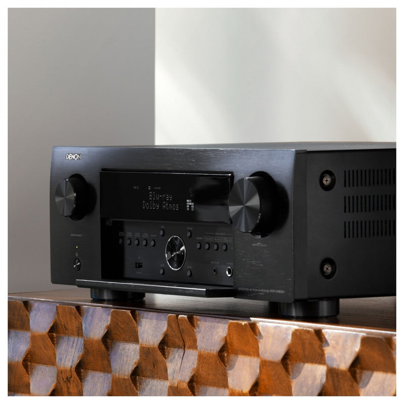 Denon AVC-X4800H 9.4 Ch 200W 8K Dolby Atmos and DTS:X AV Amplifier with HEOS Built-in Black CLEARANCE