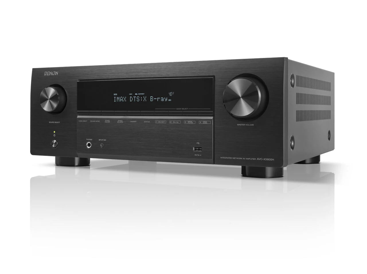 Denon AVCX3800H 9.4 Ch 8K Dolby Atmos and DTS:X with HEOS built in AV Receiver-Open Box Clearance