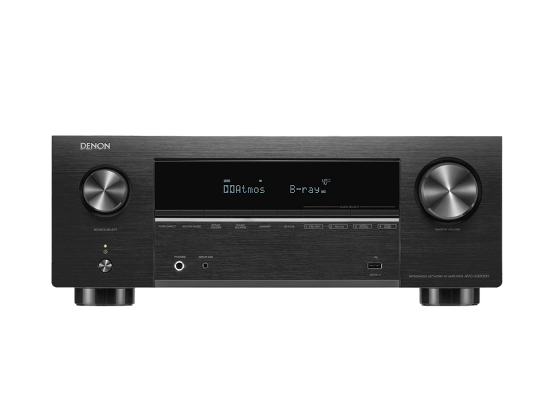 Denon AVCX3800H 9.4 Ch 8K Dolby Atmos and DTS:X with HEOS built-in AV Receiver