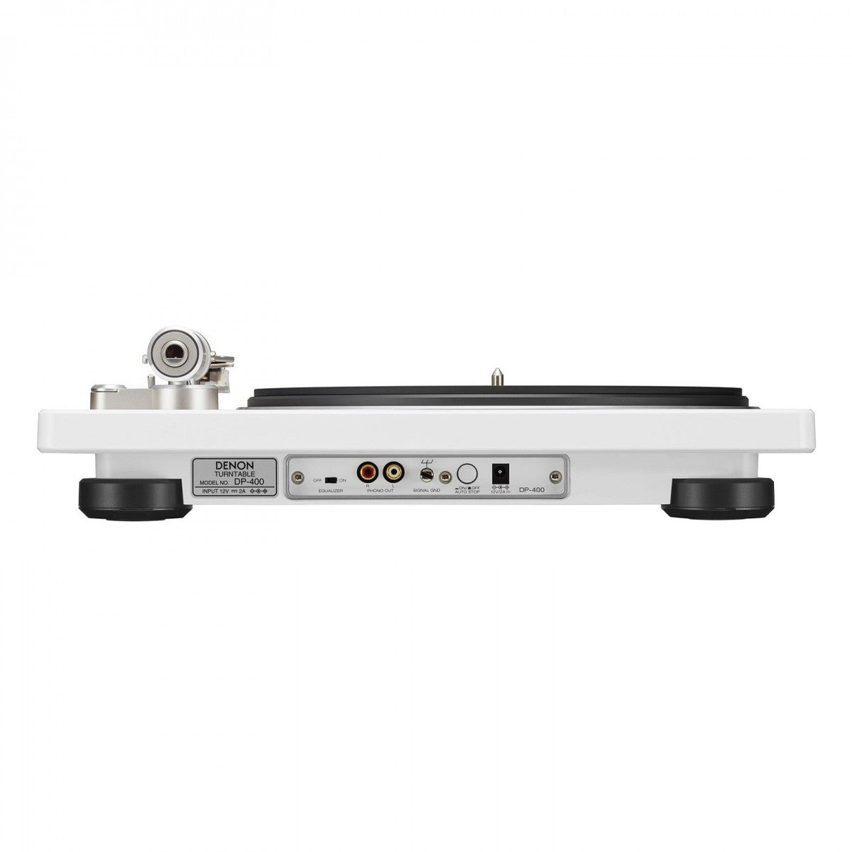 Denon DP400 Hi-Fi Belt Driven Turntable with Speed Auto Sensor White Open Box Clearance