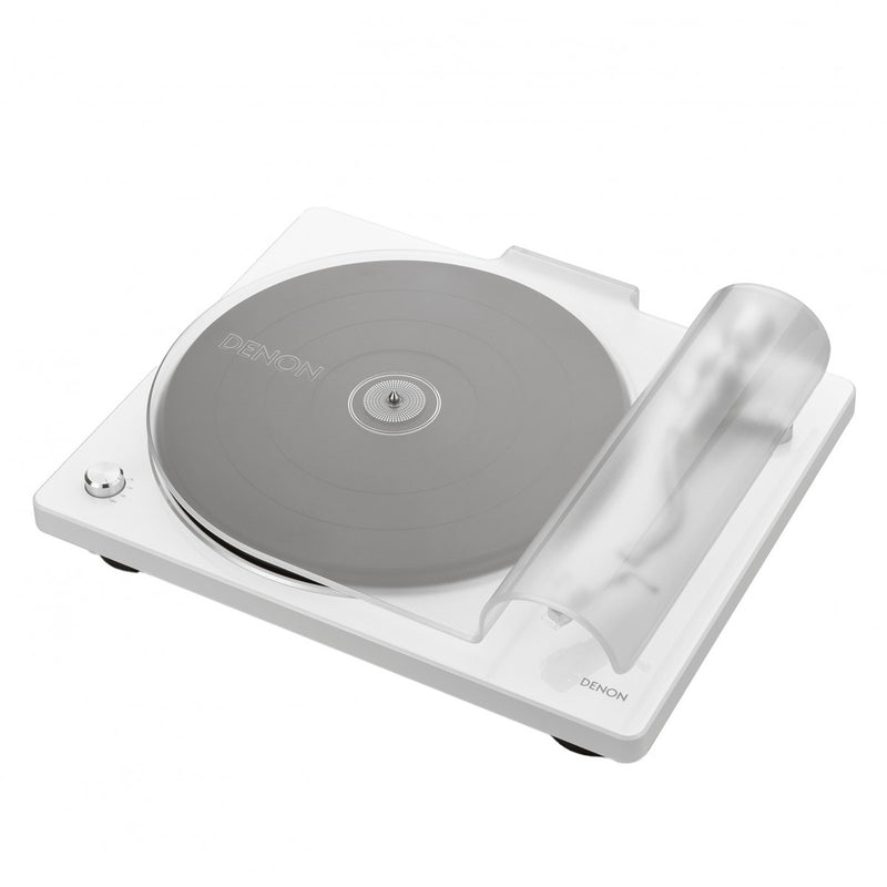 Denon DP400 Hi-Fi Belt Driven Turntable with Speed Auto Sensor White Open Box Clearance