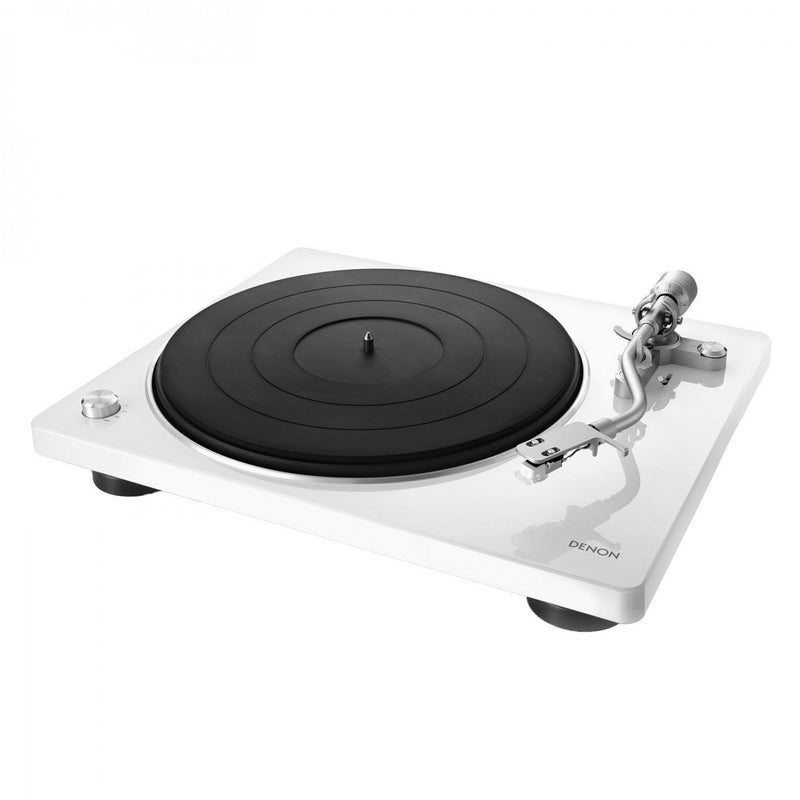 Denon DP400 Hi-Fi Belt Driven Turntable with Speed Auto Sensor White Open Box Clearance