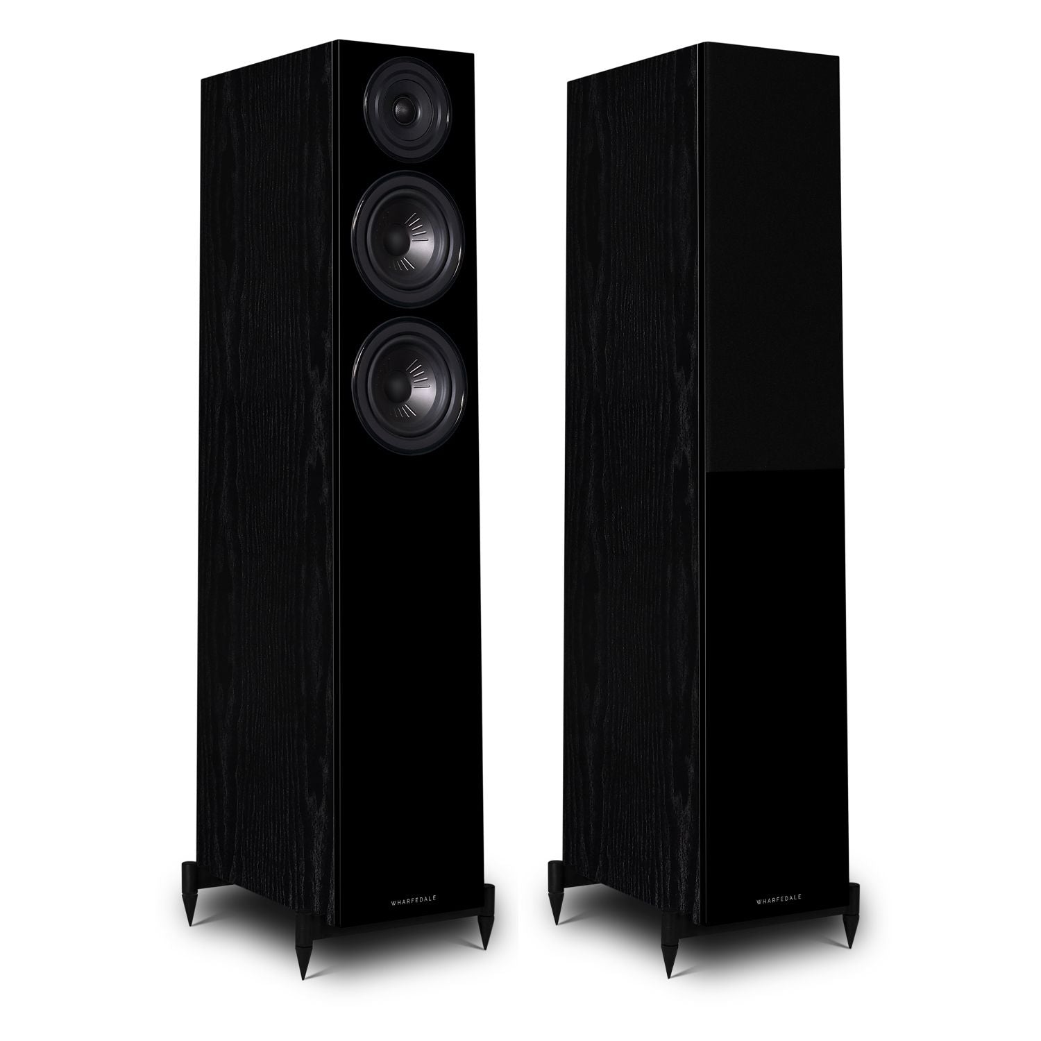 Wharfedale Diamond 12.3 Floor standing Speaker (pair) Black Oak Open Box Clearance