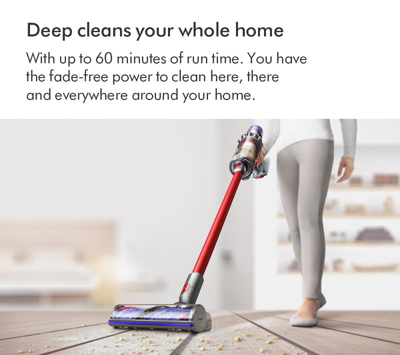 Dyson V11 Extra Cordless Stick Vacuum Cleaner Up To 60 Minutes Run Time Nickel and Red