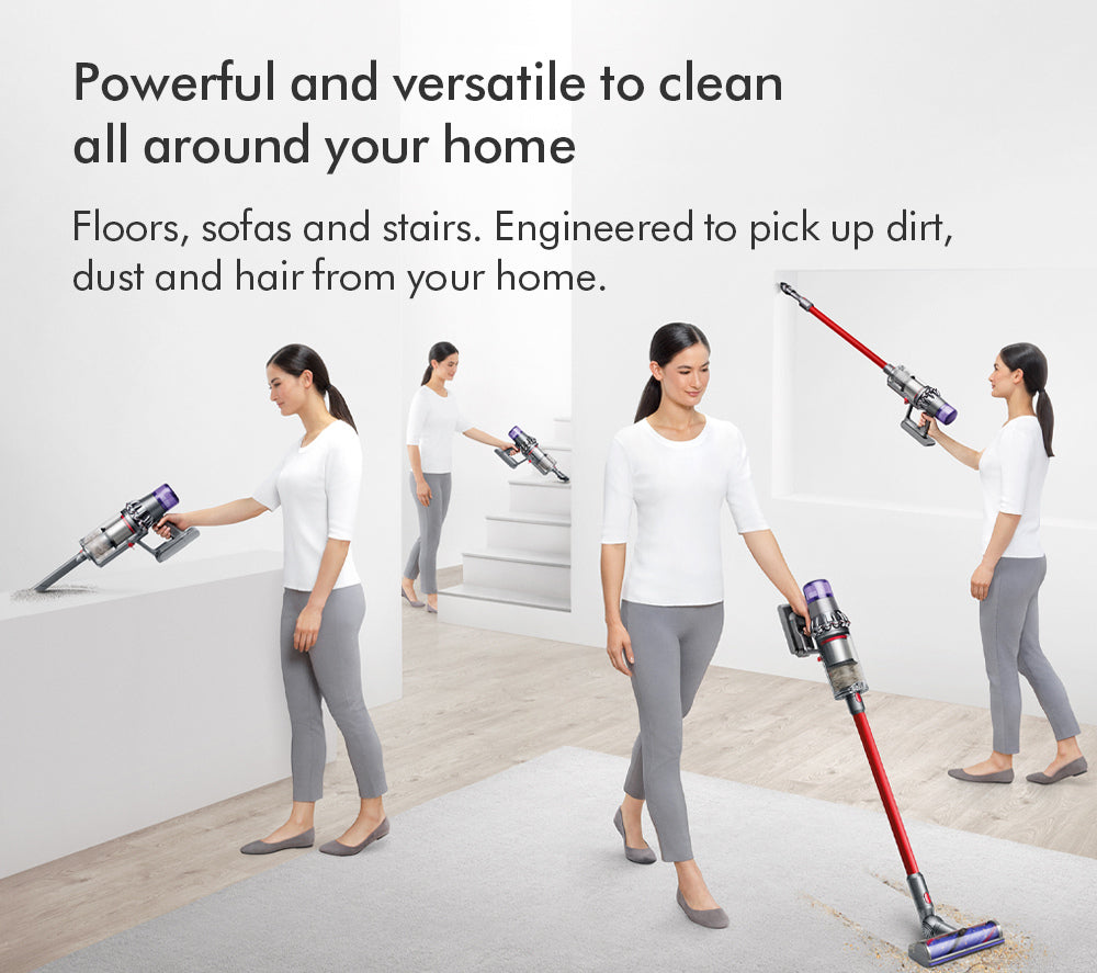 Dyson V11 Extra Cordless Stick Vacuum Cleaner Up To 60 Minutes Run Time Nickel and Red