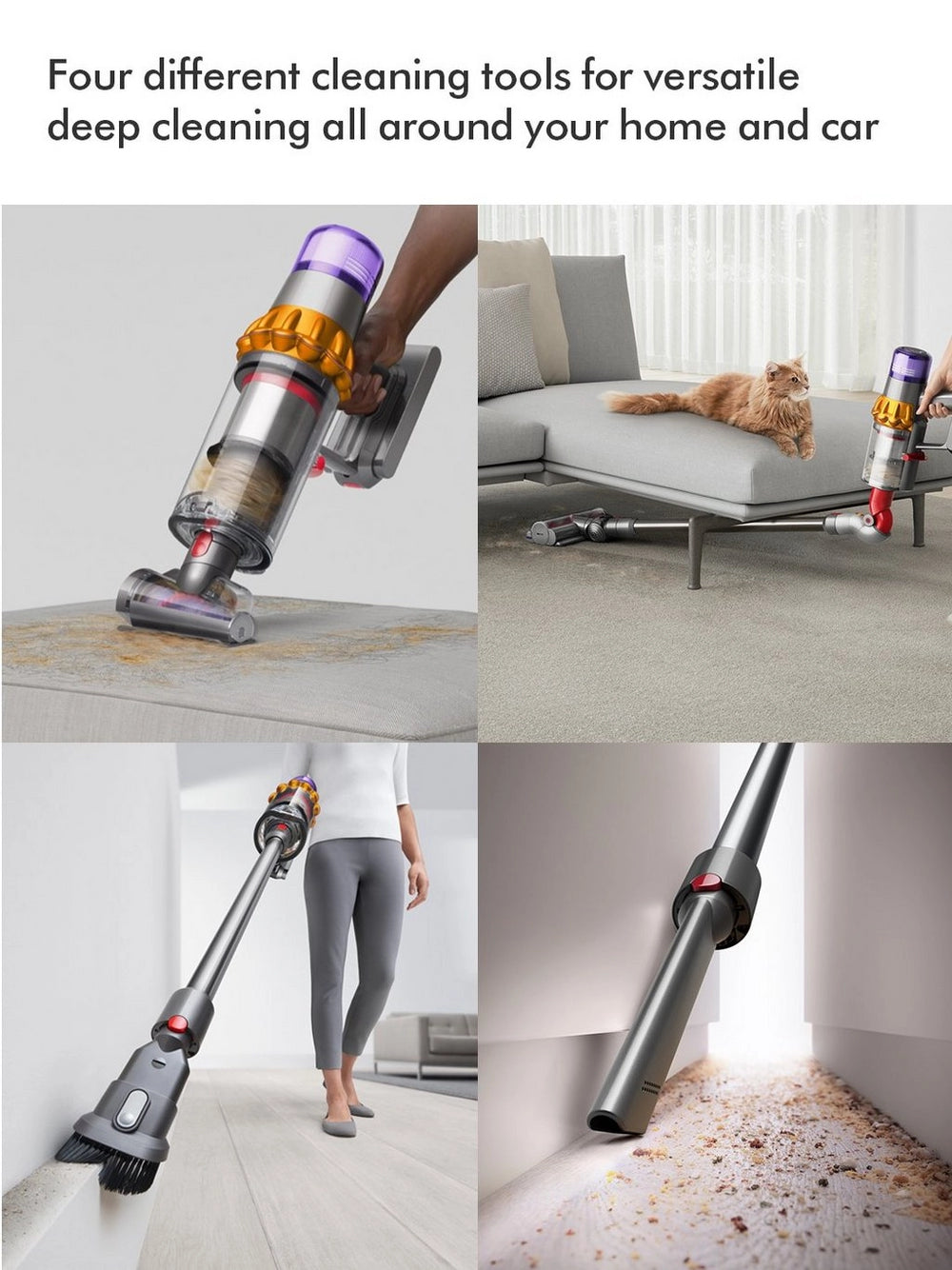 Dyson V15 Detect Absolute Cordless Stick Vacuum Cleaner up to 60 Minutes Run Time Yellow 2024 CLEARANCE