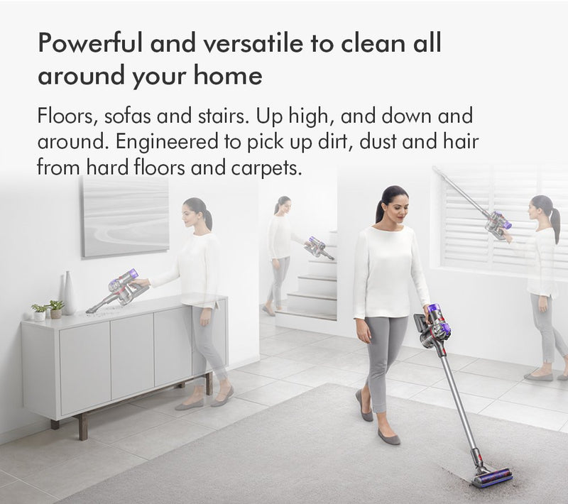 Dyson V8 Advanced Cordless Stick Vacuum Cleaner Up To 40 Minutes Run Time Silver