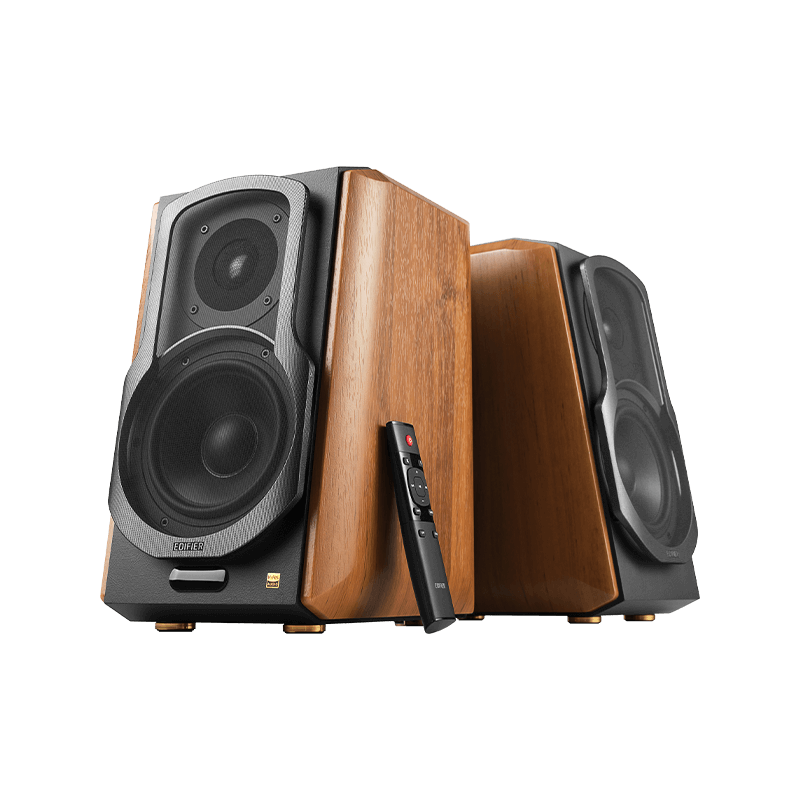 Edifier S1000MKII Active Bluetooth aptX Bookshelf Speakers Brown