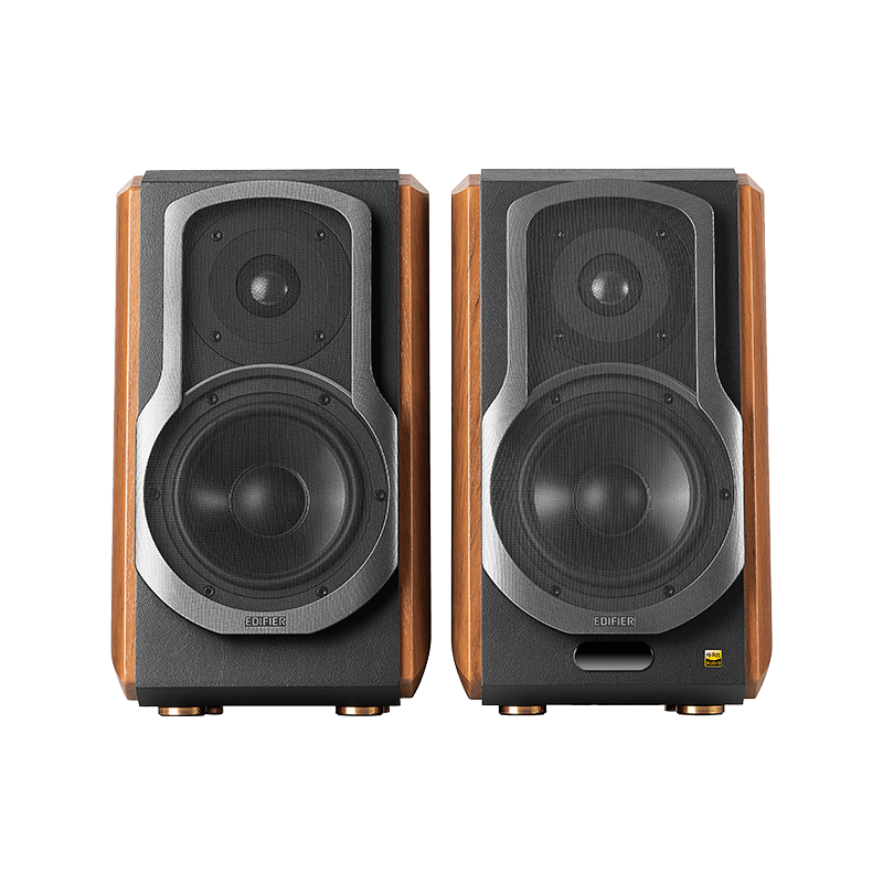 Edifier S1000MKII Active Bluetooth aptX Bookshelf Speakers Brown