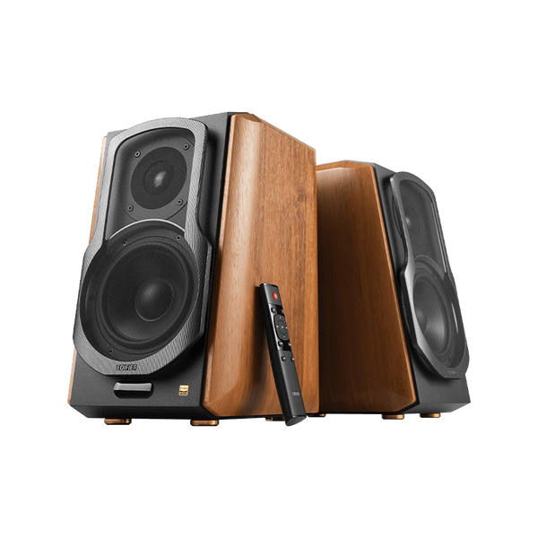 Edifier S1000MKII Active Bluetooth aptX Bookshelf Speakers Brown