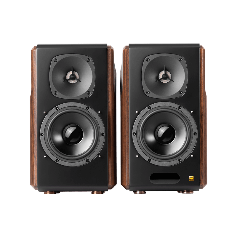 Edifier S2000MKIII Classic Hi-Res Bluetooth 5.0 Active Bookshelf Speakers Brown