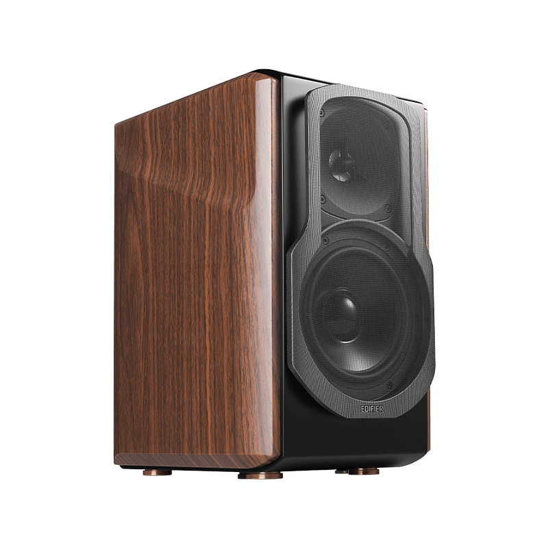 Edifier S2000MKIII Classic Hi-Res Bluetooth 5.0 Active Bookshelf Speakers Brown