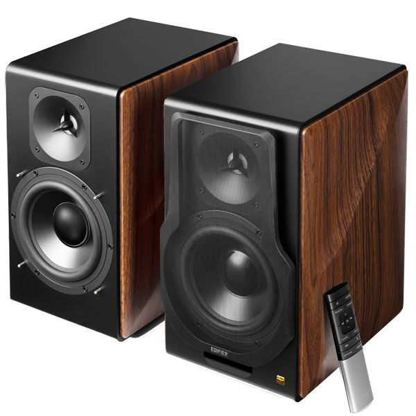 Edifier S3000MKII Premium Hi-Res Active Bluetooth Bookshelf Speakers Brown