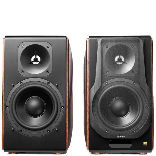 Edifier S3000MKII Premium Hi-Res Active Bluetooth Bookshelf Speakers Brown