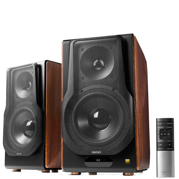 Edifier S3000MKII Premium Hi-Res Active Bluetooth Bookshelf Speakers Brown