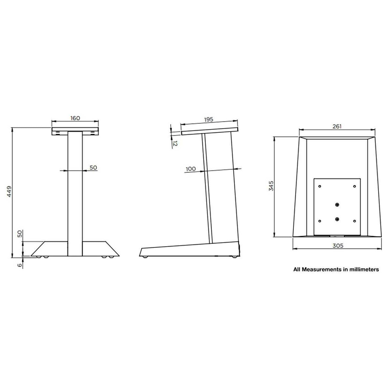 Focal Theva Vestia Centre Speaker Stand