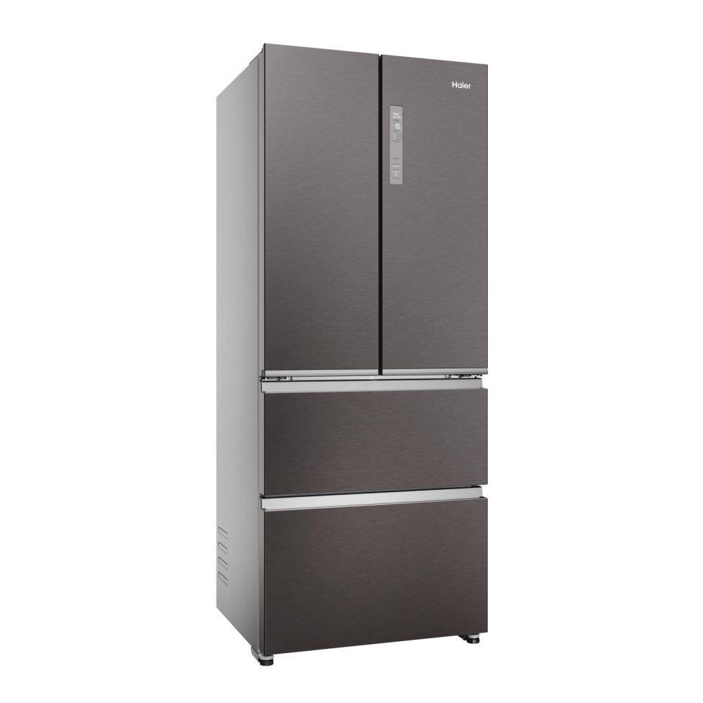 Haier HFR3718ENMD 70cm Total No Frost Fridge Freezer Dark Inox