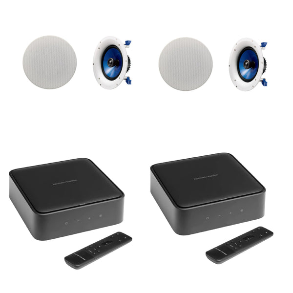 Harman Kardon 2 Citation Amps with 4 Yamaha NSIC800 In-Ceiling Speakers Multiroom Package