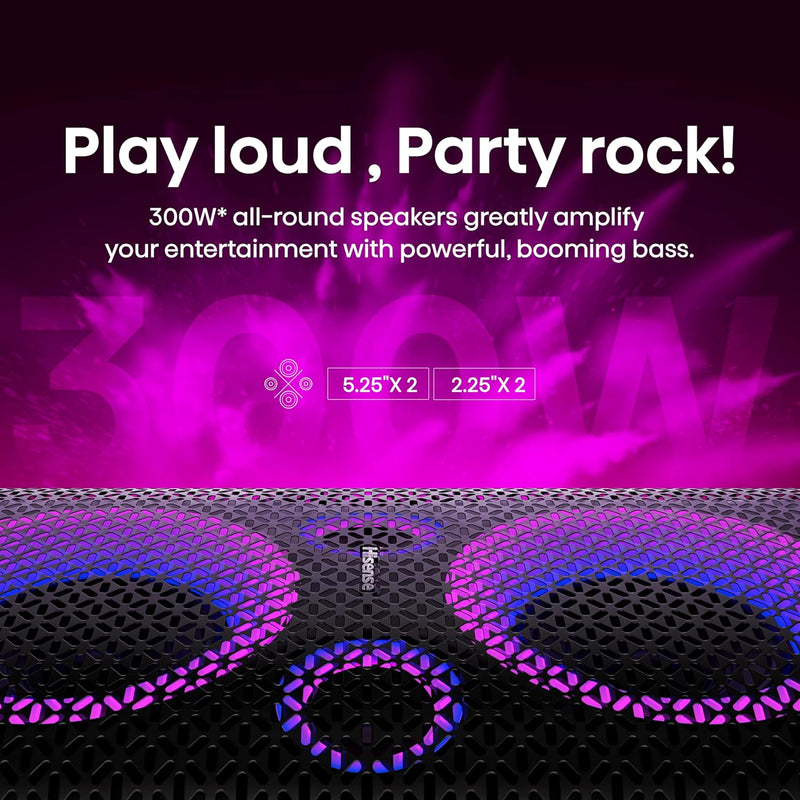 Hisense Party Rocker One 300W Portable Bluetooth Party Speaker HP100