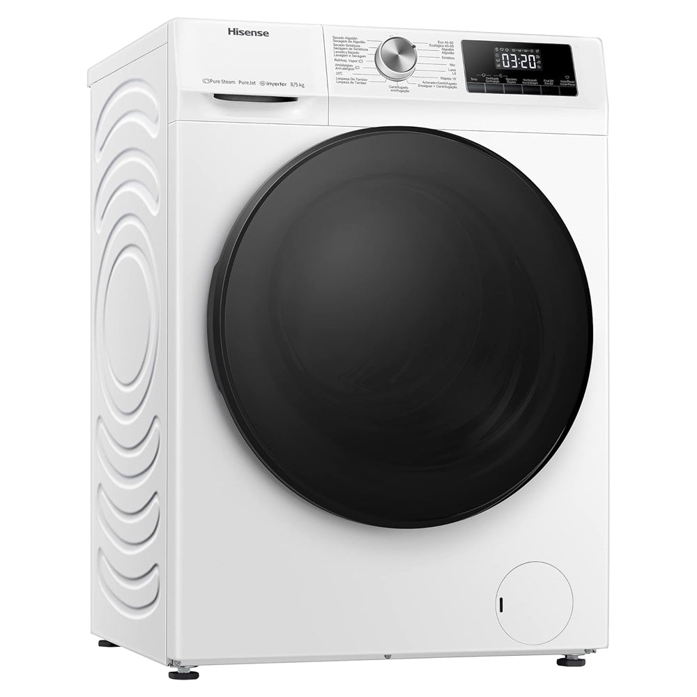 Hisense WDQA8014EVJM 8+5kg 1400 Spin Freestanding Front Loading Washer Dryer White