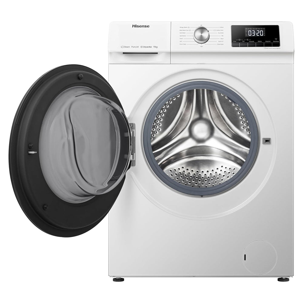 Hisense WFQA9014EVJM 9kg 1400 Spin Freestanding Front Load Washing Machine White