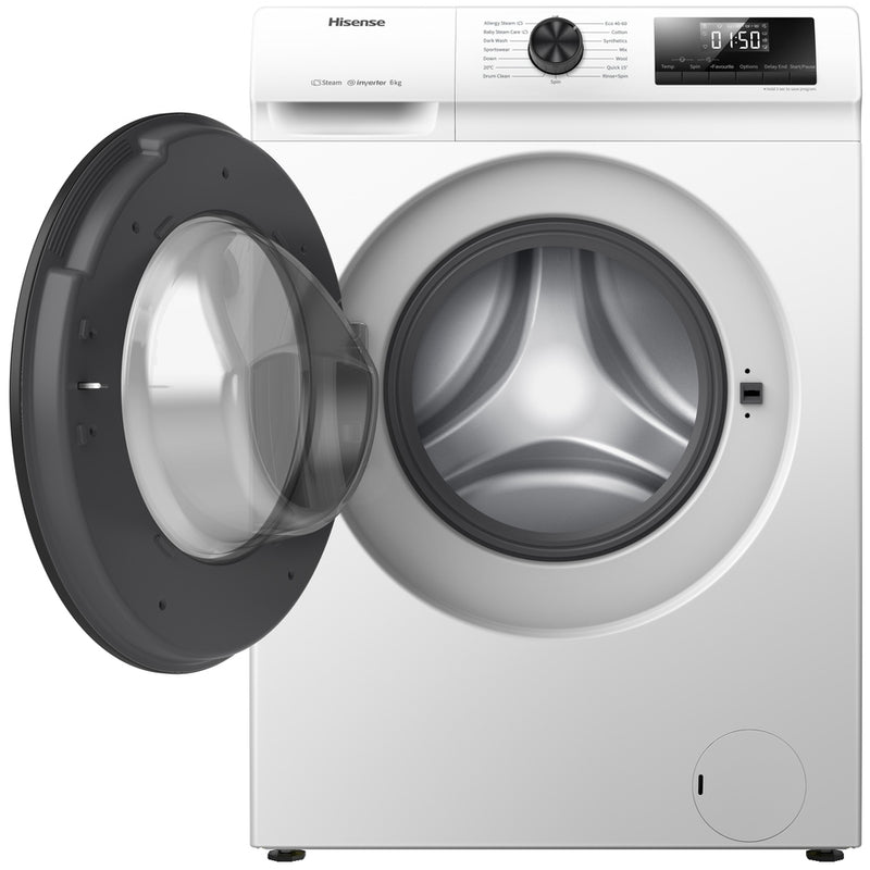 Hisense WFQP7012EVM 7kg 1200 Spin Freestanding Front Load Washing Machine White