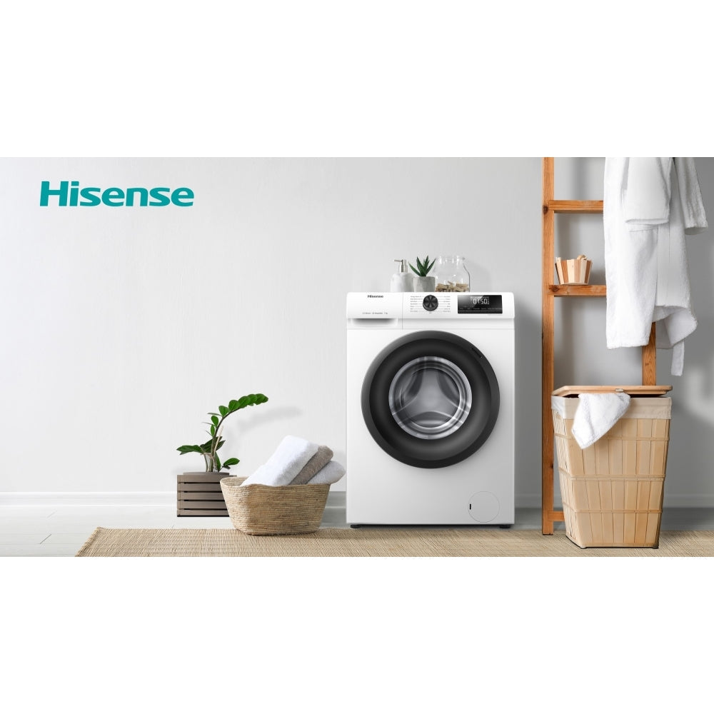 Hisense WFQP7012EVM 7kg 1200 Spin Freestanding Front Load Washing Machine White