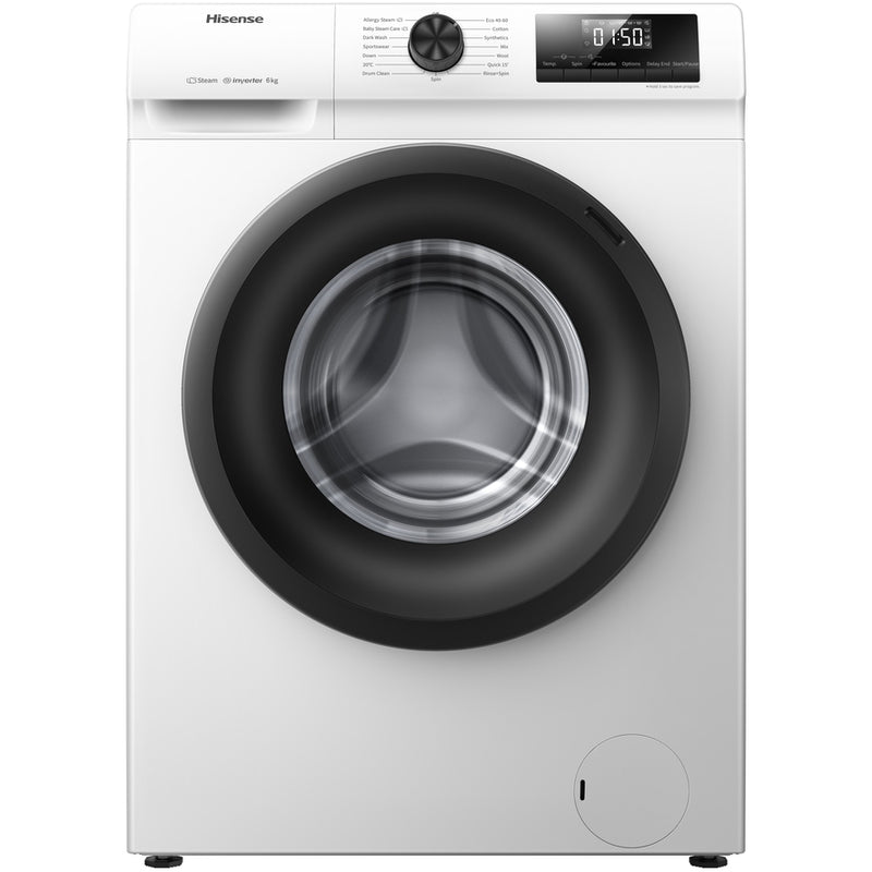 Hisense WFQP7012EVM 7kg 1200 Spin Freestanding Front Load Washing Machine White