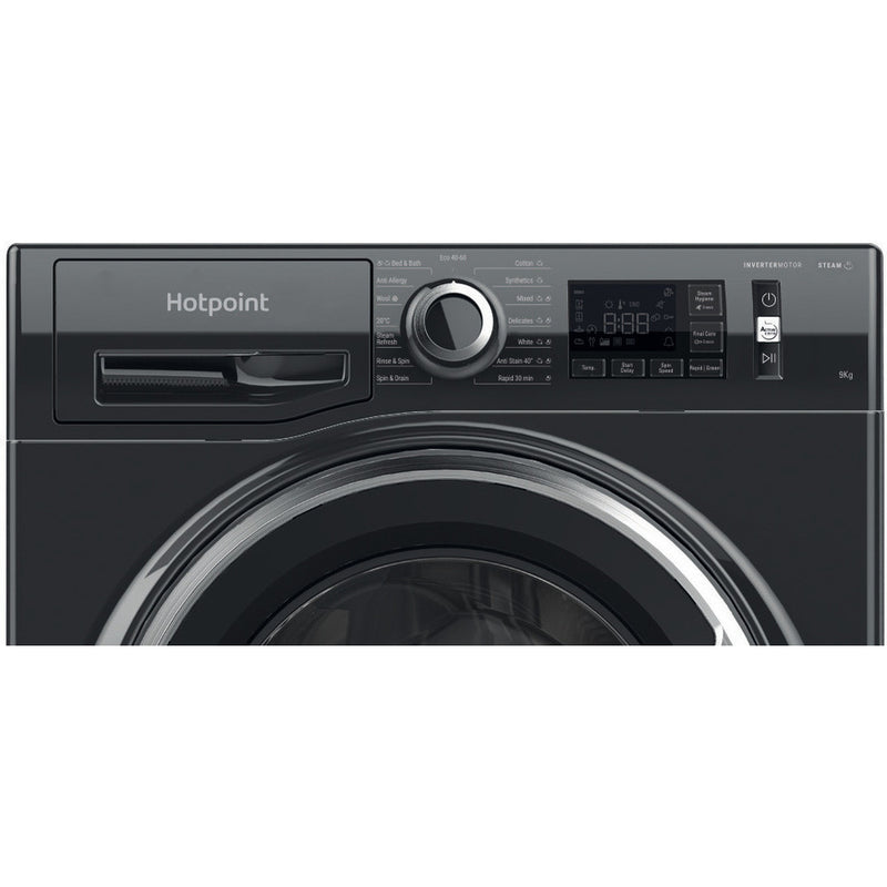 Hotpoint NM11948BCAUK 9kg 1400 Spin Washing Machine Black