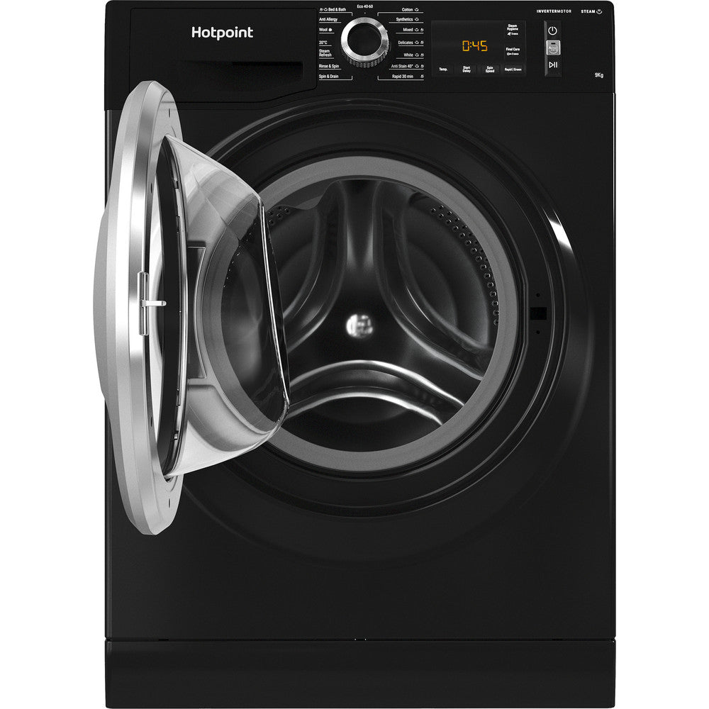 Hotpoint NM11948BCAUK 9kg 1400 Spin Washing Machine Black