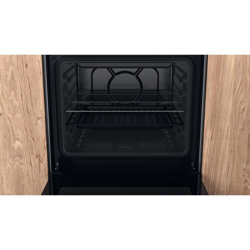 Hotpoint HS67G2PMX 60cm Single Gas Cooker with Gas Hob Inox