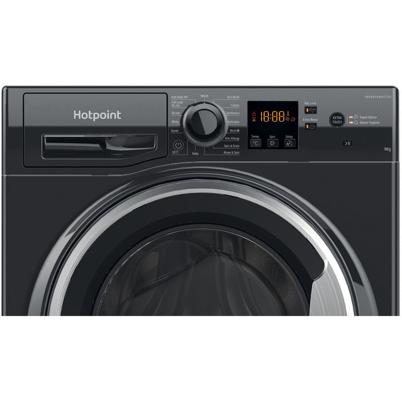 Hotpoint NSWF946BSUK 9Kg 1400 Spin Washing Machine Black