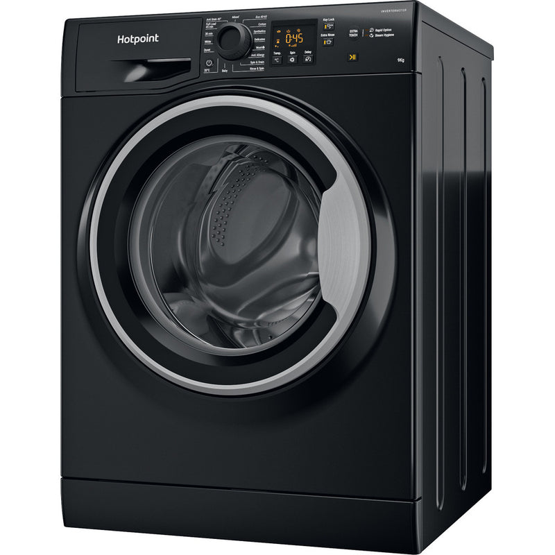 Hotpoint NSWF946BSUK 9Kg 1400 Spin Washing Machine Black