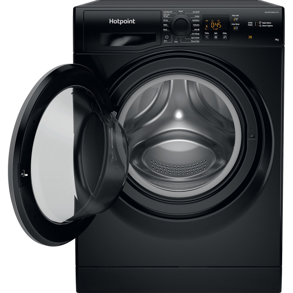 Hotpoint NSWF946BSUK 9Kg 1400 Spin Washing Machine Black