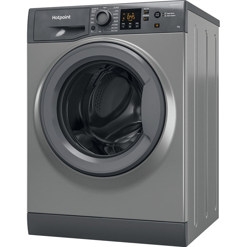 Hotpoint NSWF946GGUK 9Kg 1400 Spin Washing Machine Graphite