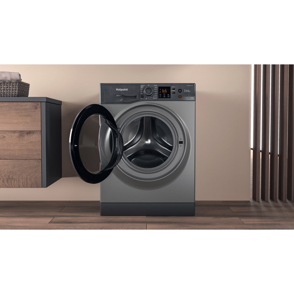 Hotpoint NSWF946GGUK 9Kg 1400 Spin Washing Machine Graphite