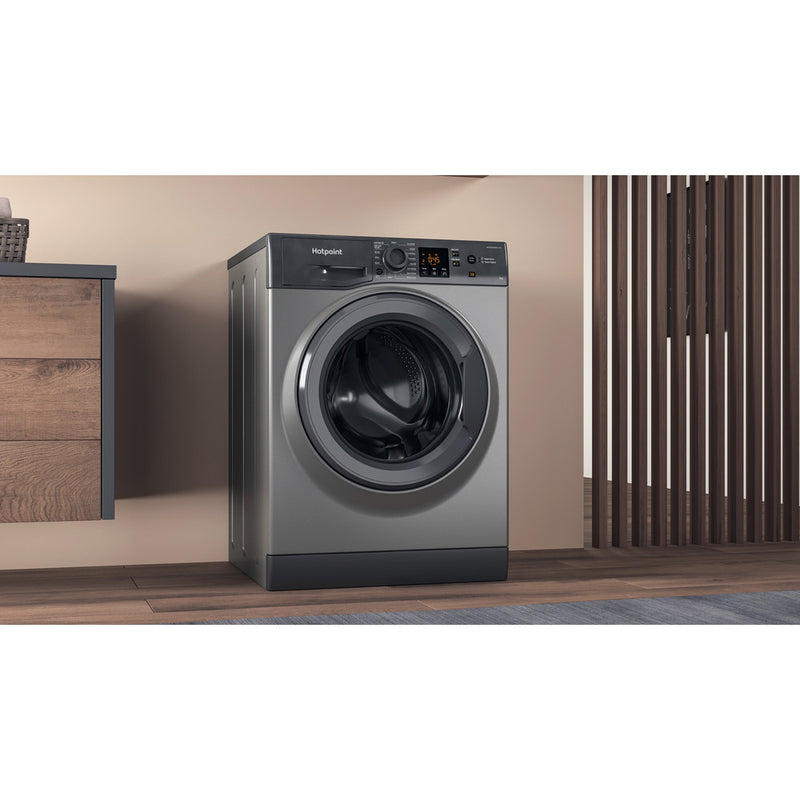 Hotpoint NSWF946GGUK 9Kg 1400 Spin Washing Machine Graphite