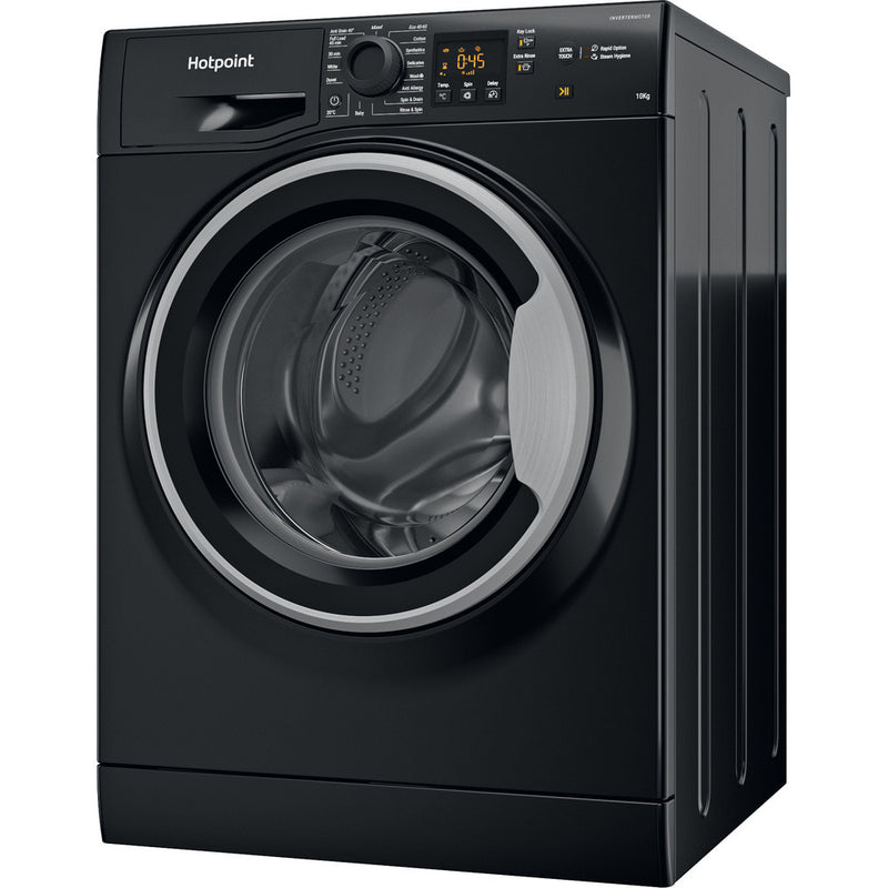 Hotpoint NSWM1046BSUK 10kg 1400 Spin Washing Machine Black